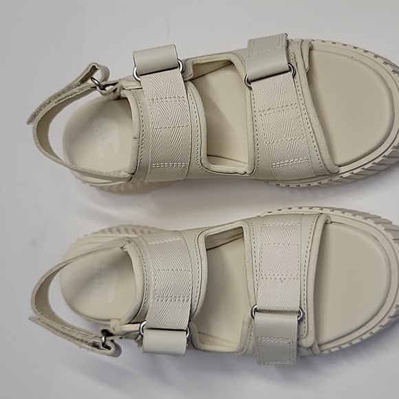 SOREL NWOT ONA AVE PLATFORM SANDAL SZ 6.5 CHALK WHITE - Picture 4 of 14
